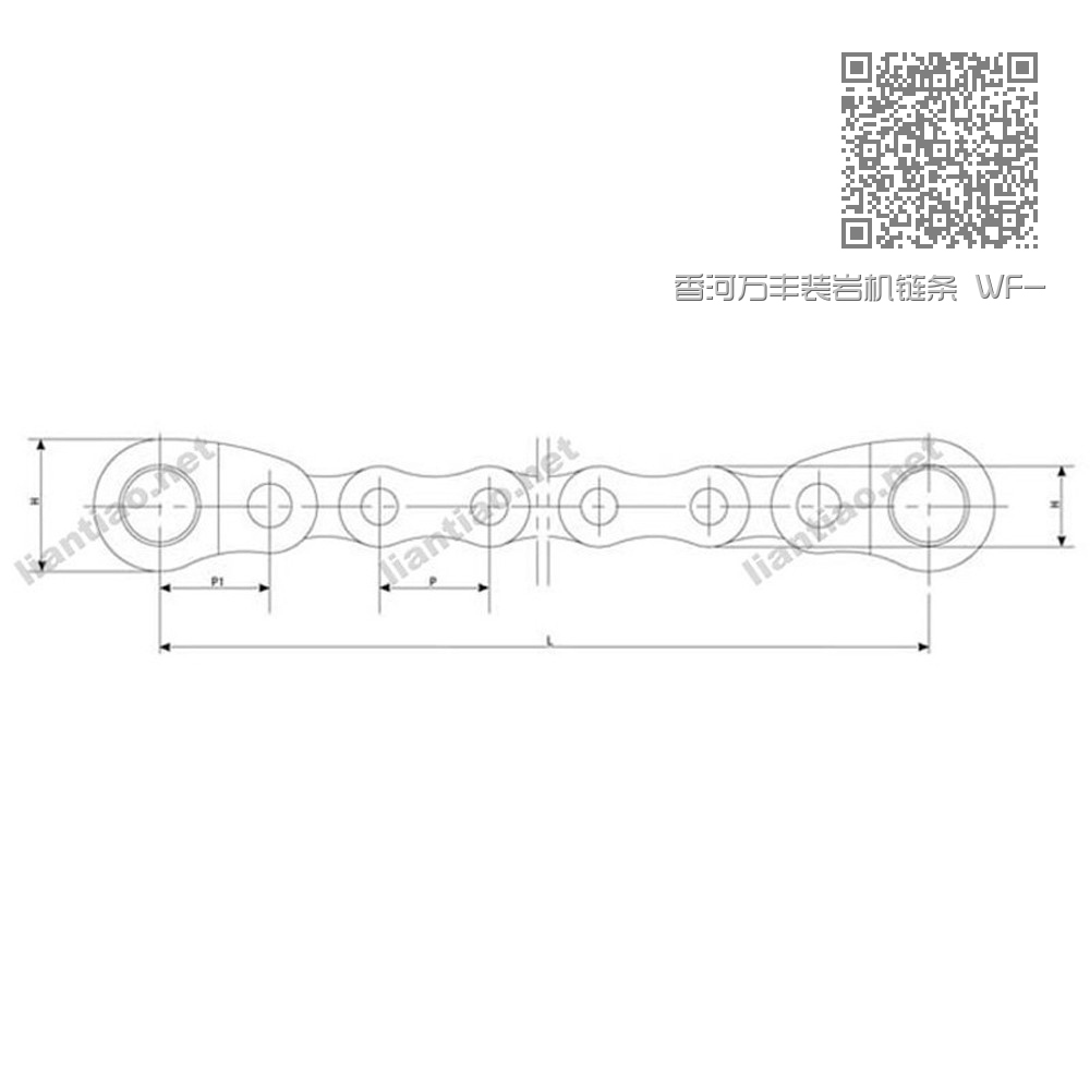 香河万丰装岩机链条 WF-LT-16